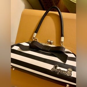 Sourpuss Black & White Purse